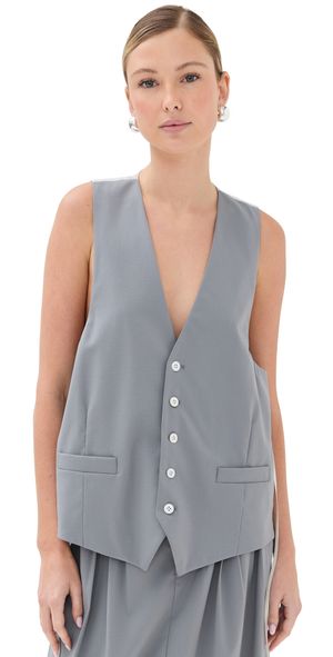 Peter Do Patti Vest Cool Grey 36
