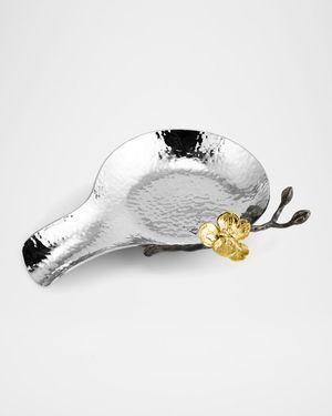 Gold Orchid Spoon Rest