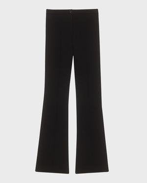 Compact Crepe Flare Pants