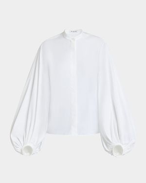 Puff Sleeve Button Down Blouse