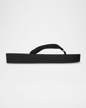 Dune Cotton Flatform Thong Sandals
