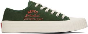 Kenzo Green Kenzo Paris Foxy Low-Top Sneakers
