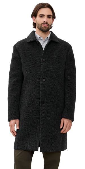 Reigning Champ Wool Herringbone Scout Coat Herringbone Black/Grey M