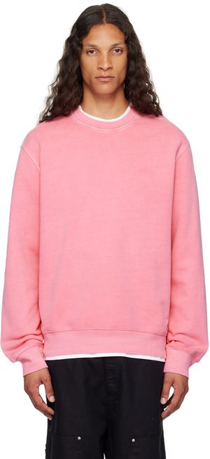 Carhartt Work In Progress Pull molletonné rose à logo Script - Duster