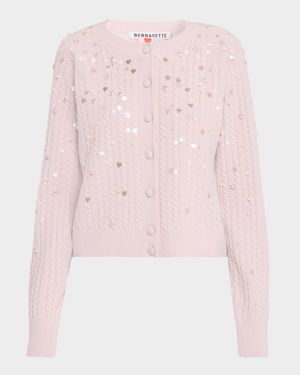 Gilbert Embellished Crewneck Cardigan