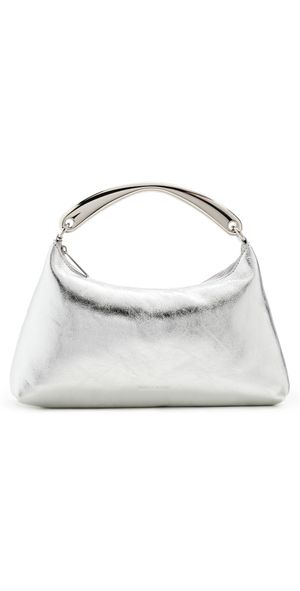Mansur Gavriel Metal Handle Rhea Bag Silver One Size