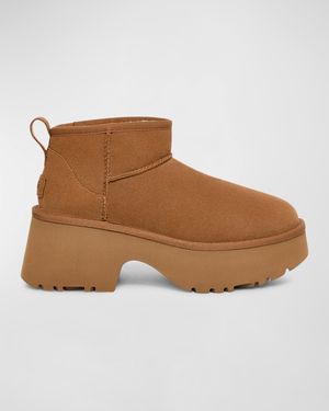 Mini New Heights Suede Ankle Booties