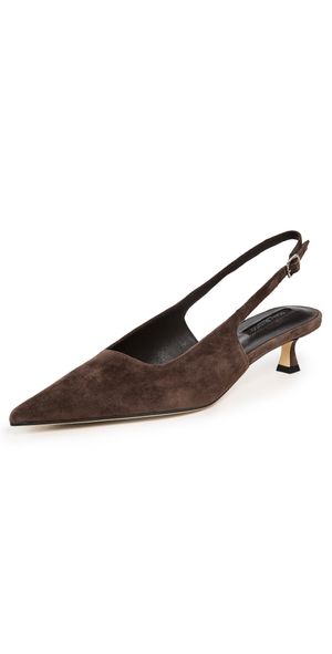 Tony Bianco Crush Slingback Heels Espresso Suede 6