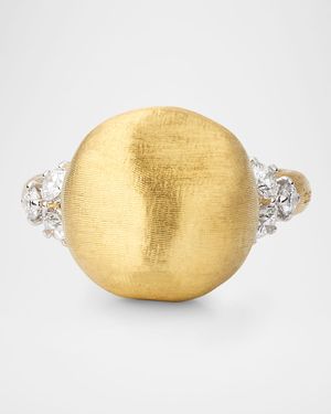 18K Yellow Gold and Diamond Statement Ring