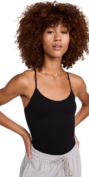 Splits59 Loren Seamless Waist Length Tank Black M/L