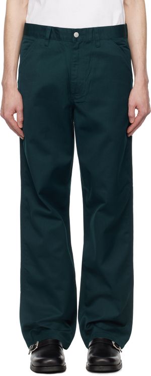 Carhartt Work In Progress Green Simple Trousers