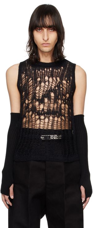 Rick Owens Black Spider Vest