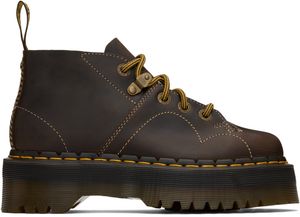 Dr. Martens Brown Church Arc Platform Monkey Boots