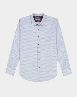 Men's Clayton Dotted Stretch Sport Shirt