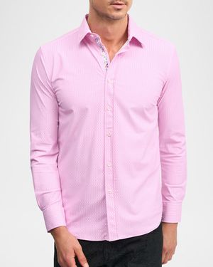 Men's Galvan Micro-Geometric Sport Shirt