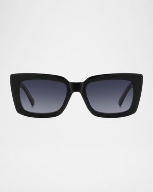 cailin rectangle acetate sunglasses