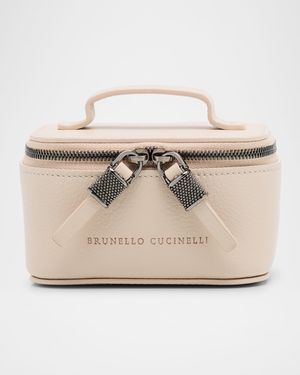 Small Grain Leather Jewelry Case