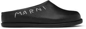 Marni Enfant | Mules de style sabot Fussbett noires