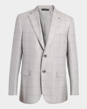 Men's Windowpane Sport Coat