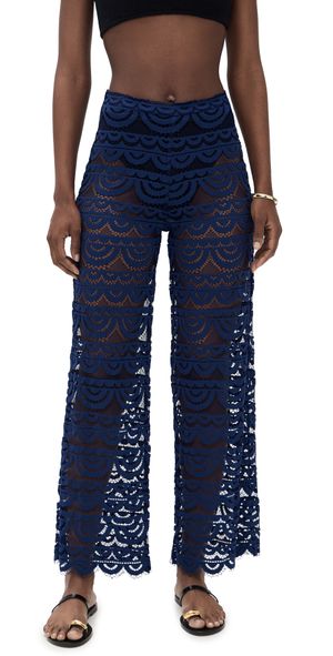 PQ Swim Neptune High Waist Lace Pants Navy XS/S