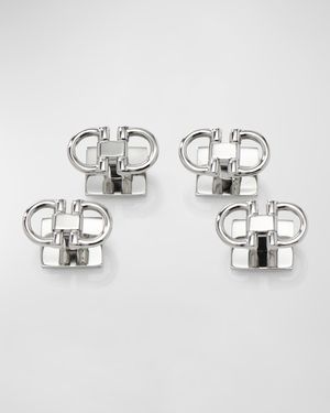 Men's Stainless Steel Horse Bit Shirt Studs