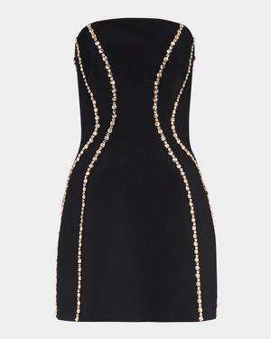 Love Bug Strapless Crystal Mini Dress