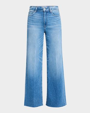 Anessa Wide-Leg Raw Hem Jeans
