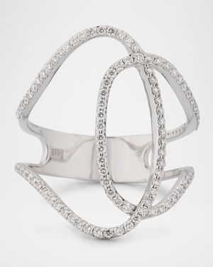 14K Gold Skinny Illuminating Diamond Ring