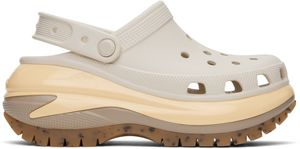 Crocs Beige Mega Crush Clogs