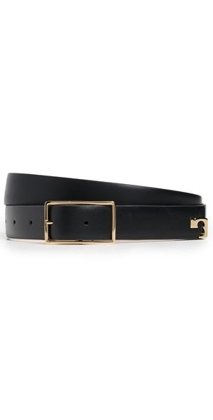 Tory Burch Gigi Belt Black / Gold L
