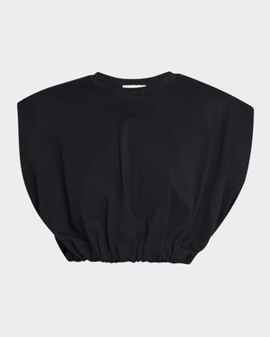 Billie Cropped Blouson Tee