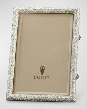 Pave Platinum-Plated Frame, 4" x 6"