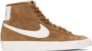 Nike Brown & White Blazer Mid '77 Premium Sneakers