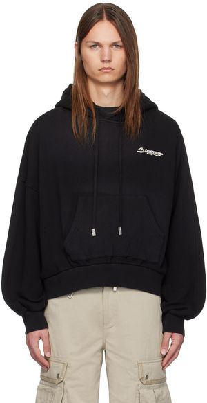C2H4 Pull à capuche Crooked noir