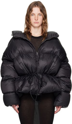 Rick Owens Black Porterville Sail Down Jacket