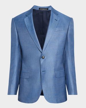 Men's Bamboo Micro-Squares Sport Coat