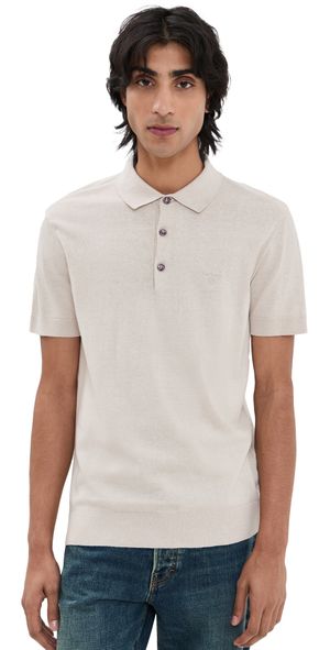 Barbour Barbour Buston Knit Polo Antique White XXL