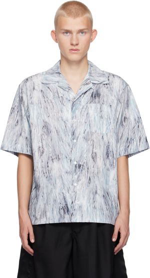 Marni Blue Fuzzy Crayon Shirt