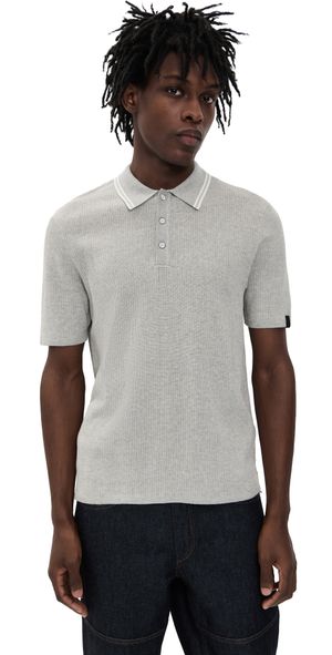 rag & bone Harvey Tipped Polo Hthrg XL