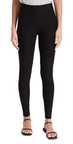 Plush Fleece Lined Leggings Black S
