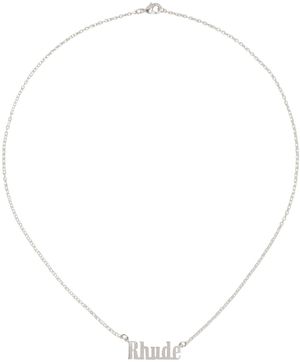 Rhude Collier argenté à logo