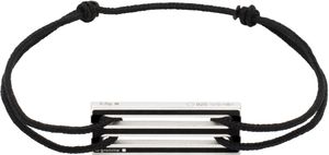 Le Gramme Black Lacquered Cord 'Le 2.5g' Bracelet