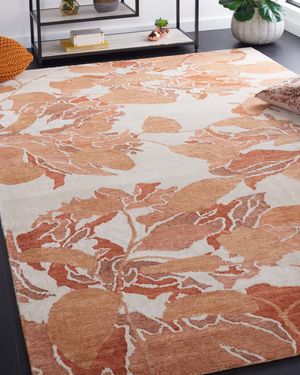 Bright Floral Wash Rug, 9' x 12'
