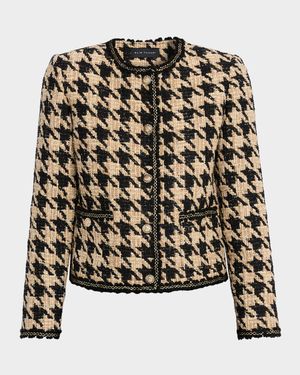 The Juno Lurex Houndstooth Tweed Jacket