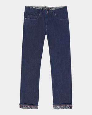 Men's Gottsman Denim Straight Fit Five-Pocket Pants
