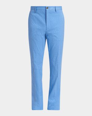 Men's Tonal Paisley Stretch Cotton Pants