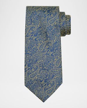 Men's Multi-Paisley Silk Tie