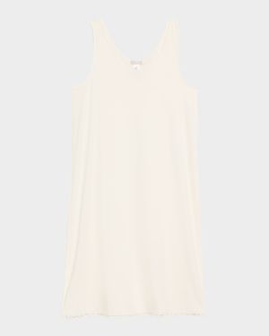 Anouk Embroidery-Trim Cotton Tank Nightgown