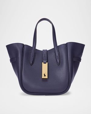 Small Grain Leather Tote Bag