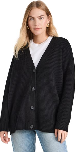 Jenni Kayne Cashmere Cocoon Cardigan Black L